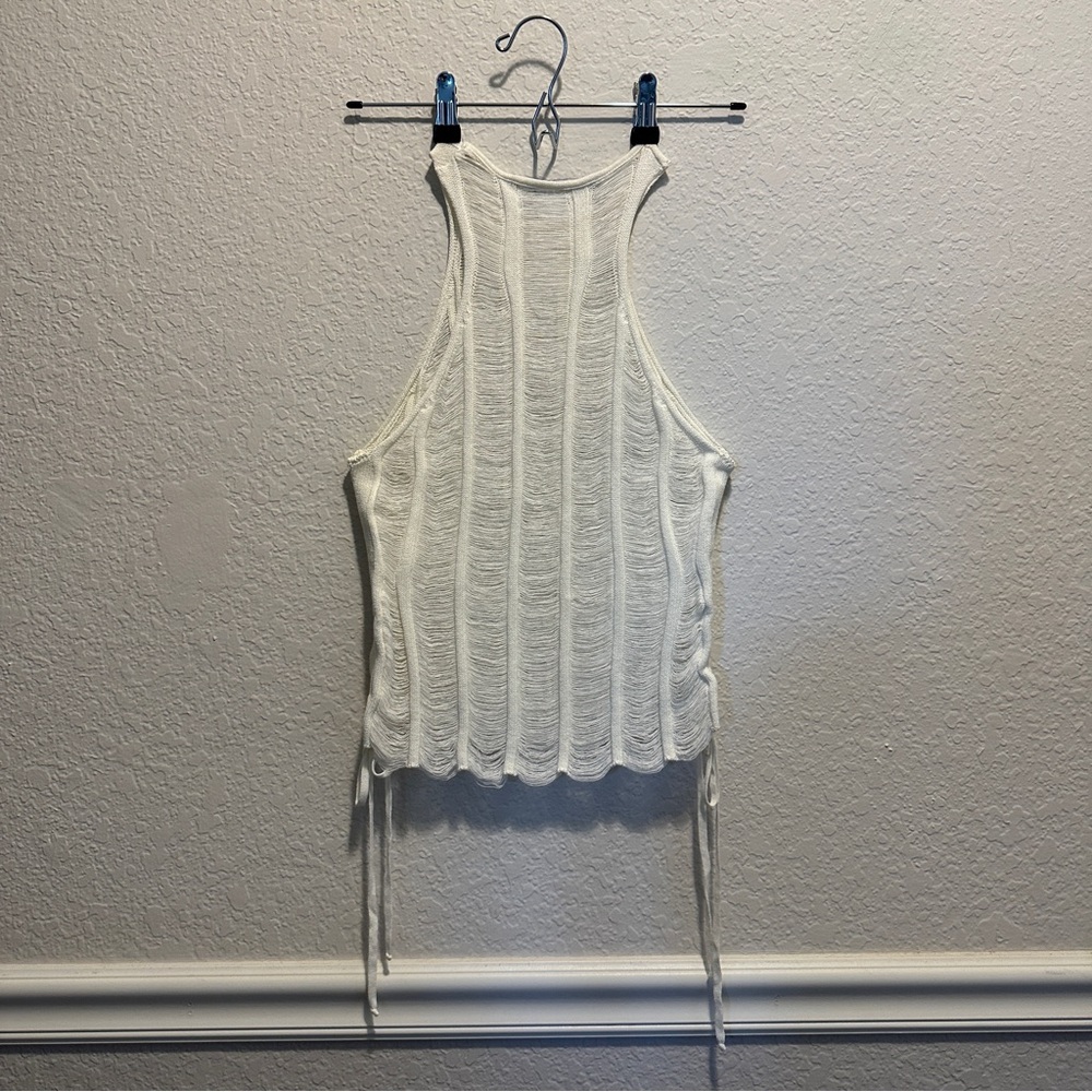 Andre Assous Cream Women's Top - Picture 9 of 11